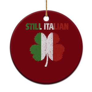St Patricks Day Still Italian Ceramic Ornament Funny Retro Shamrock Italy Flag TS10 1pc Red Print Your Wear