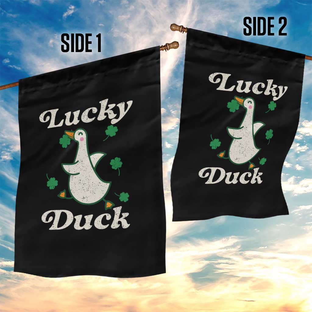 Lucky Duck Garden Flag St Patricks Day Shamrock Irish TS10 Print Your Wear