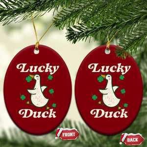 Lucky Duck Ceramic Ornament St Patricks Day Shamrock Irish TS10 Print Your Wear