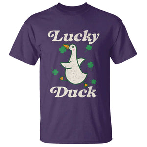 Lucky Duck T Shirt St Patricks Day Shamrock Irish TS10 Purple Print Your Wear
