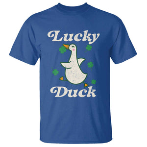 Lucky Duck T Shirt St Patricks Day Shamrock Irish TS10 Royal Blue Print Your Wear