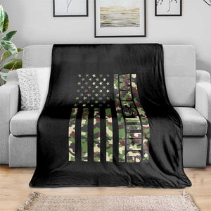 Wrestling American Flag Camo Wrestler Throw Blanket TS10 Print Your Wear