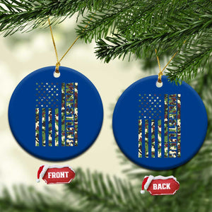 Wrestling American Flag Camo Wrestler Ceramic Ornament TS10 1pc Blue Print Your Wear