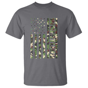 Wrestling American Flag Camo Wrestler T Shirt TS10 Charcoal Print Your Wear