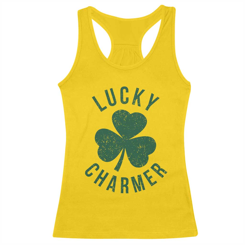 Funny Irish St Patricks Day Shamrock Racerback Tank Top Lucky Charmer TS10 Daisy Print Your Wear