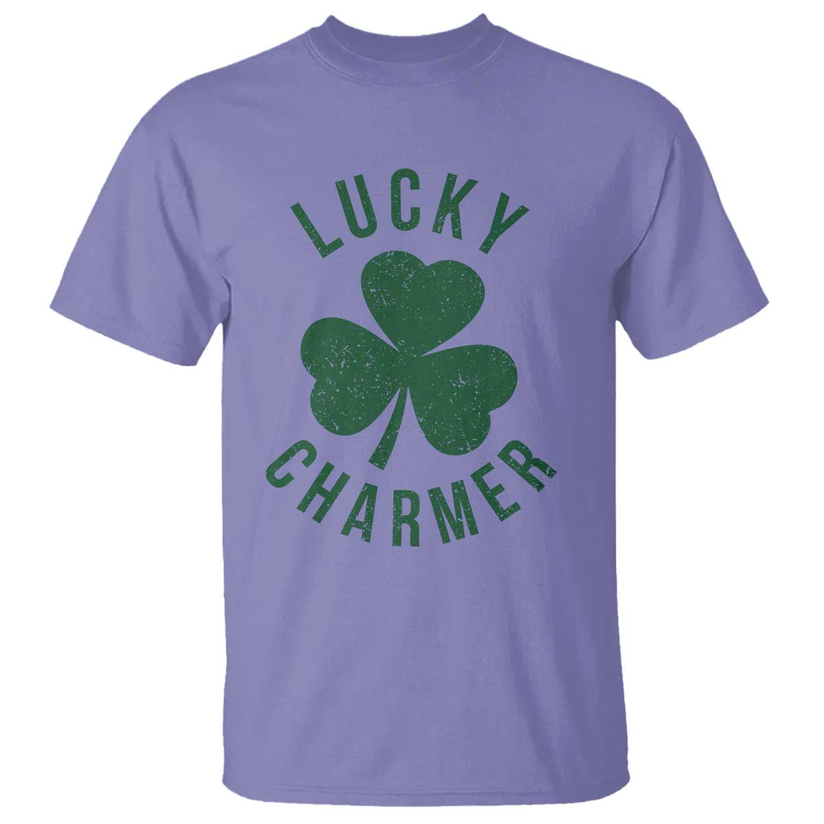 Funny Irish St Patricks Day Shamrock T Shirt Lucky Charmer TS10 Violet Print Your Wear
