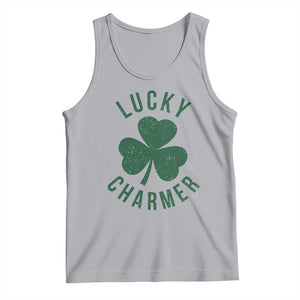Funny Irish St Patricks Day Shamrock Tank Top Lucky Charmer TS10 Athletic Heather Print Your Wear
