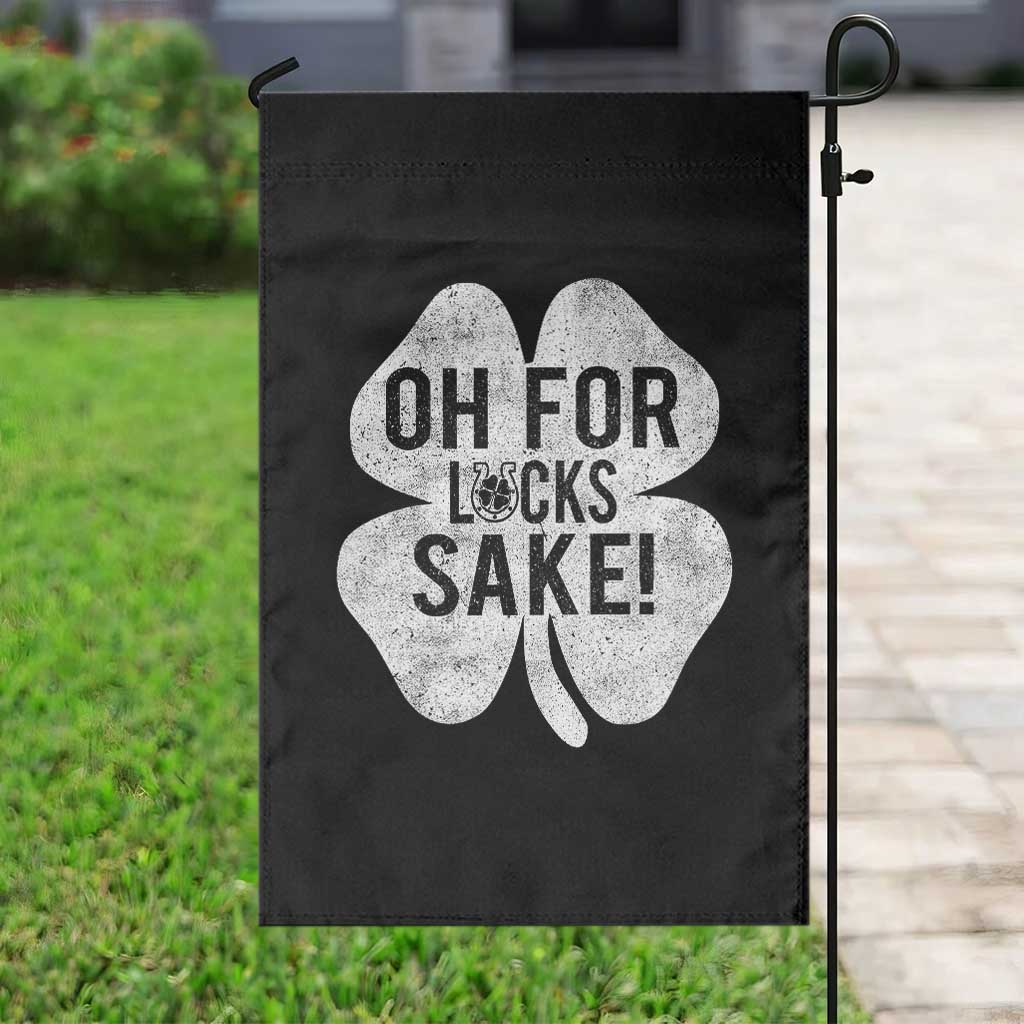 Funny Irish St Patricks Day Shamrock Garden Flag Oh For Lucks Sake TS10 Print Your Wear