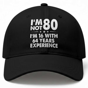 80th Birthday Baseball Cap Funny Saying Retro Vintage 80 Year Old Gift TS10 Print Your Wear