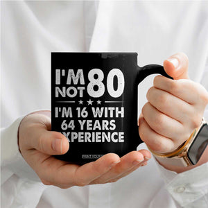 80th Birthday Coffee Mug Funny Saying Retro Vintage 80 Year Old Gift TS10 Print Your Wear