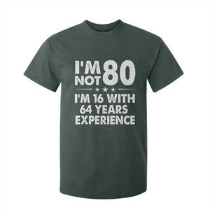 80th Birthday T Shirt For Kid Funny Saying Retro Vintage 80 Year Old Gift TS10 Dark Forest Green Print Your Wear