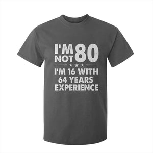 80th Birthday T Shirt For Kid Funny Saying Retro Vintage 80 Year Old Gift TS10 Dark Heather Print Your Wear