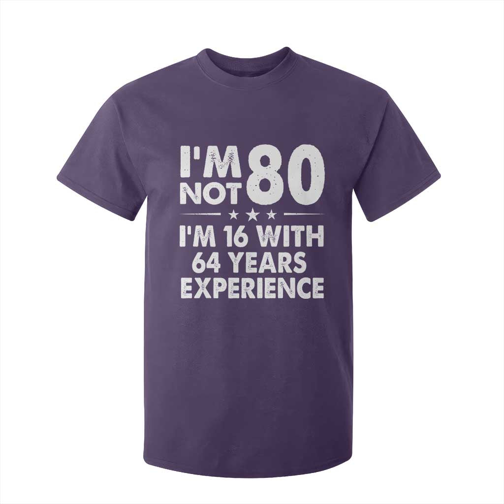 80th Birthday T Shirt For Kid Funny Saying Retro Vintage 80 Year Old Gift TS10 Purple Print Your Wear