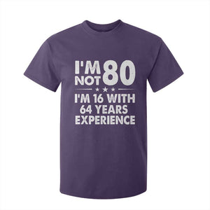 80th Birthday T Shirt For Kid Funny Saying Retro Vintage 80 Year Old Gift TS10 Purple Print Your Wear