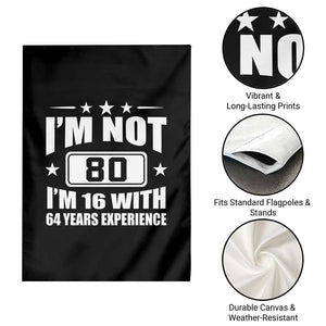 80th Birthday Garden Flag Funny Saying 80 Year Old Gift TS10 Print Your Wear