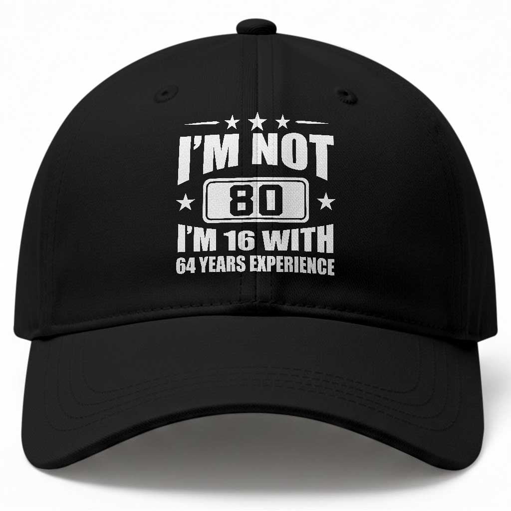 80th Birthday Baseball Cap Funny Saying 80 Year Old Gift TS10 Print Your Wear