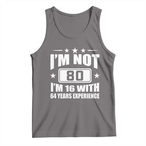 80th Birthday Tank Top Funny Saying 80 Year Old Gift TS10 Deep Heather Print Your Wear