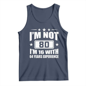 80th Birthday Tank Top Funny Saying 80 Year Old Gift TS10 Navy Print Your Wear