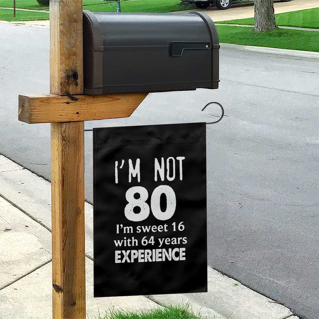 80th Birthday Garden Flag Funny 80 Year Old Gift TS10 Print Your Wear