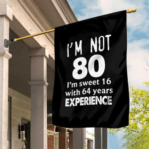 80th Birthday Garden Flag Funny 80 Year Old Gift TS10 Print Your Wear