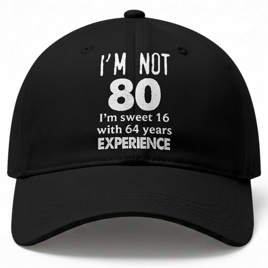 80th Birthday Baseball Cap Funny 80 Year Old Gift TS10 Print Your Wear