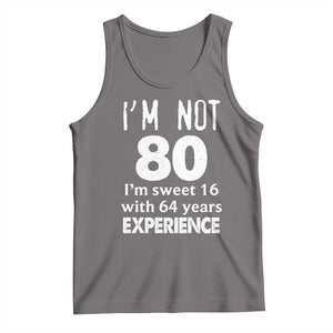 80th Birthday Tank Top Funny 80 Year Old Gift TS10 Deep Heather Print Your Wear