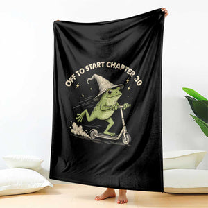 30th Birthday Frog Throw Blanket Off To Start Chapter 30 TS10 Print Your Wear