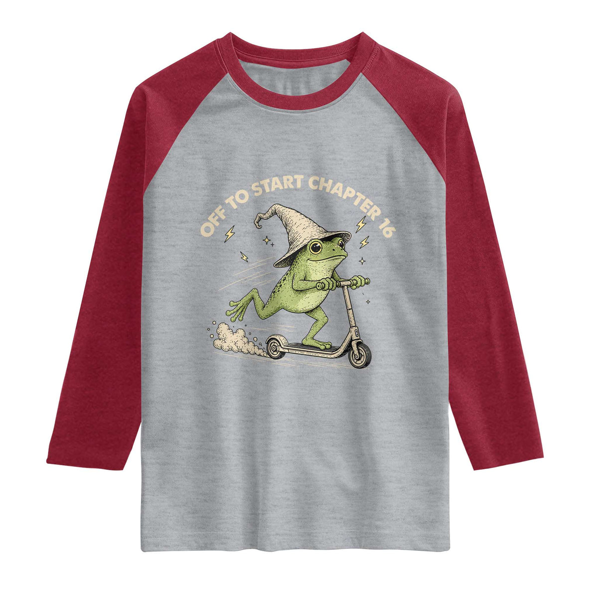 16th Birthday Frog Raglan Shirt Funny 16 Year Old Gift
