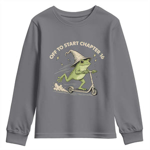 16th Birthday Frog Youth Sweatshirt Funny 16 Year Old Gift
