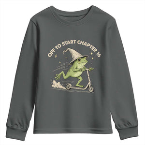 16th Birthday Frog Youth Sweatshirt Funny 16 Year Old Gift