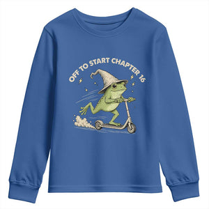16th Birthday Frog Youth Sweatshirt Funny 16 Year Old Gift