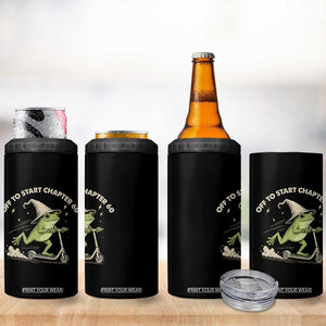 60th Birthday Frog 4 in 1 Can Cooler Tumbler Funny 60 Year Old Gift