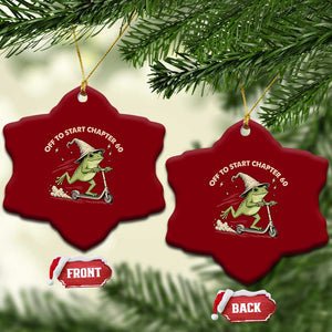 60th Birthday Frog Ceramic Ornament Funny 60 Year Old Gift