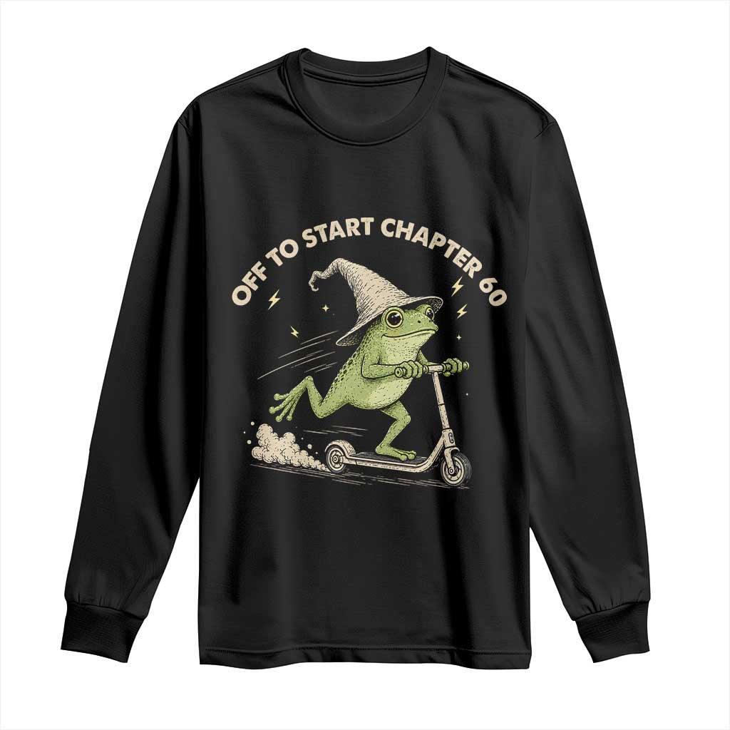 60th Birthday Frog Long Sleeve Shirt Funny 60 Year Old Gift