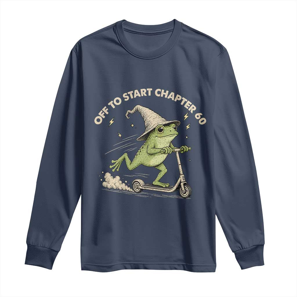 60th Birthday Frog Long Sleeve Shirt Funny 60 Year Old Gift