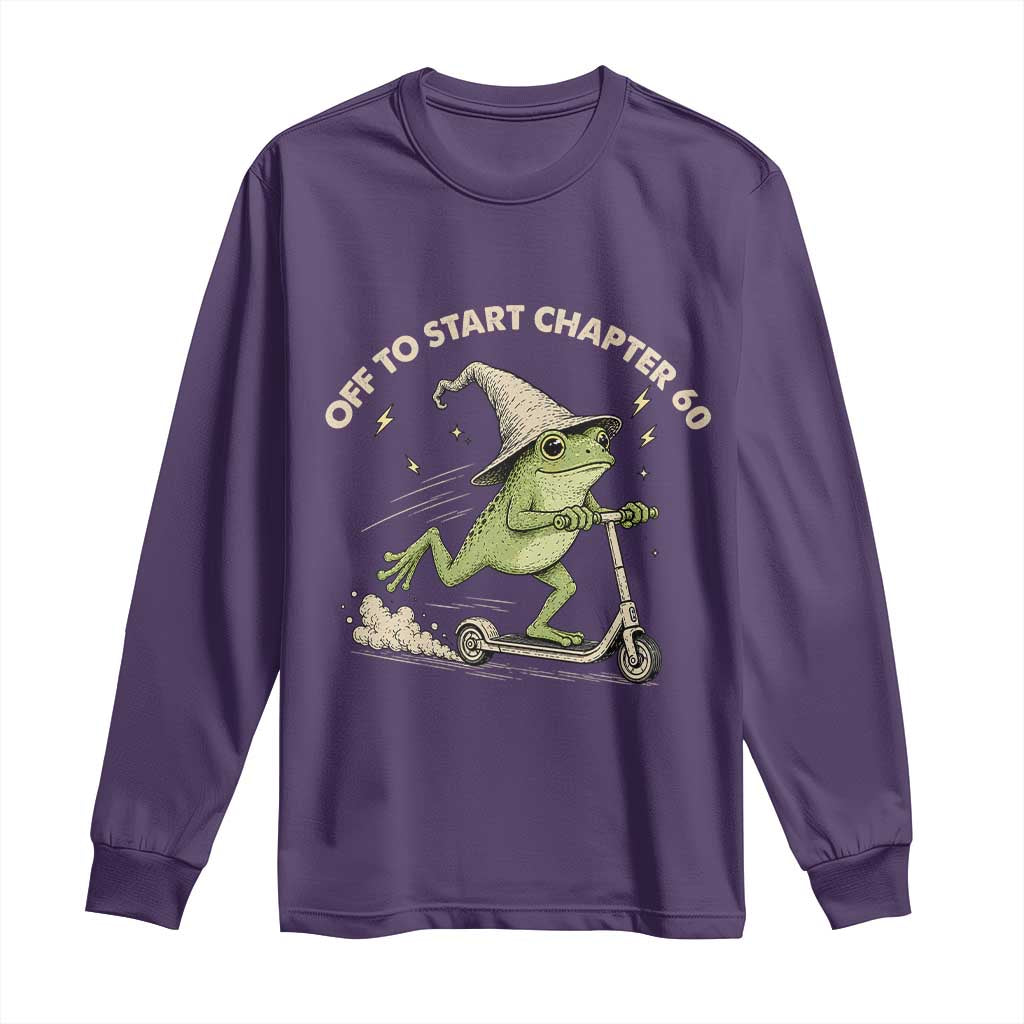60th Birthday Frog Long Sleeve Shirt Funny 60 Year Old Gift