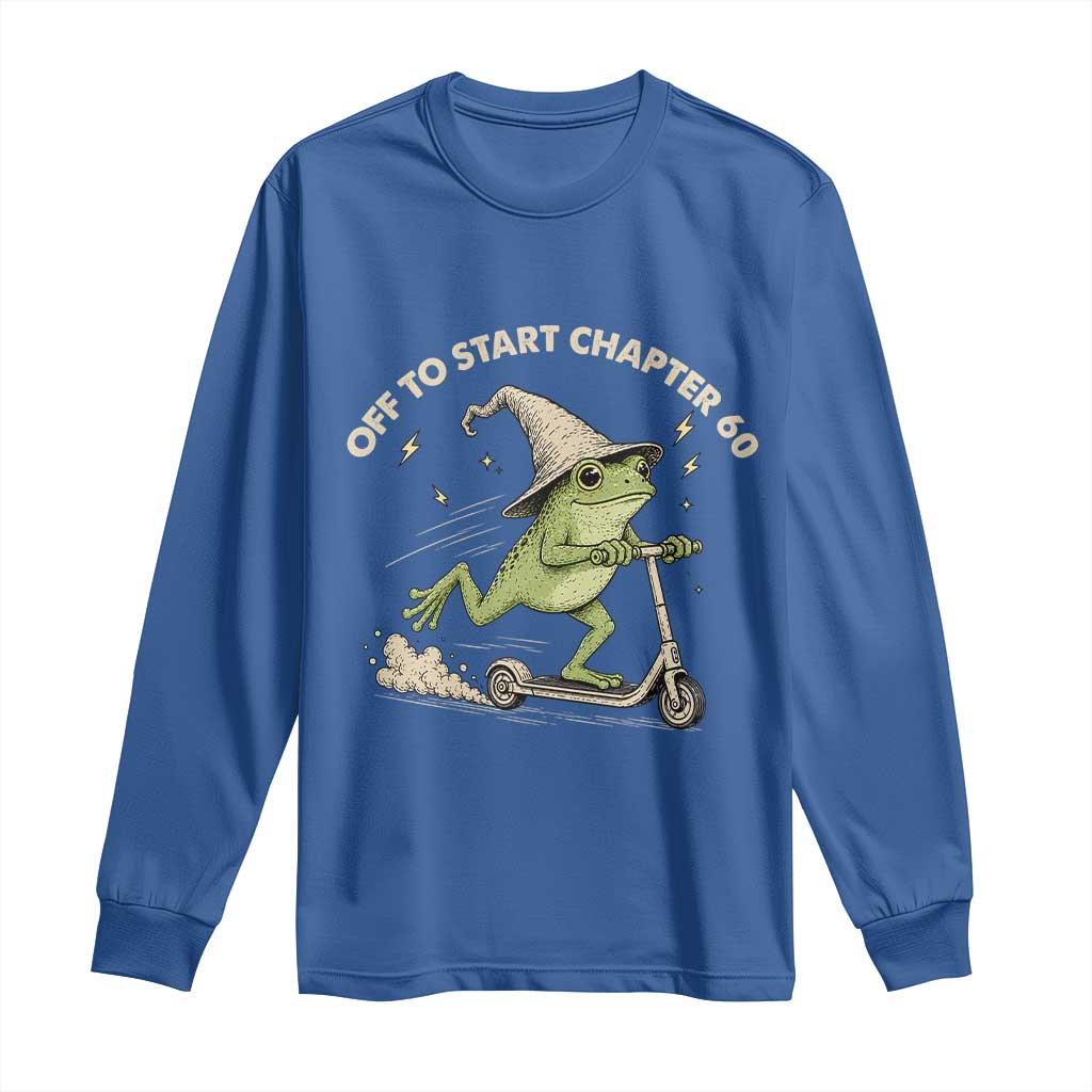 60th Birthday Frog Long Sleeve Shirt Funny 60 Year Old Gift