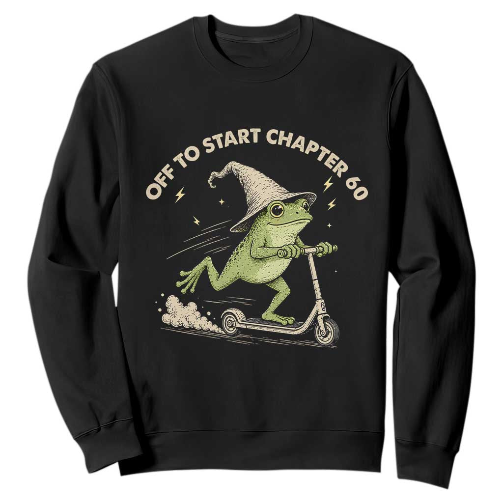 60th Birthday Frog Sweatshirt Funny 60 Year Old Gift
