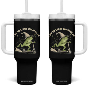 60th Birthday Frog Tumbler With Handle Funny 60 Year Old Gift