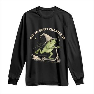 50th Birthday Frog Long Sleeve Shirt Funny 50 Year Old Gift