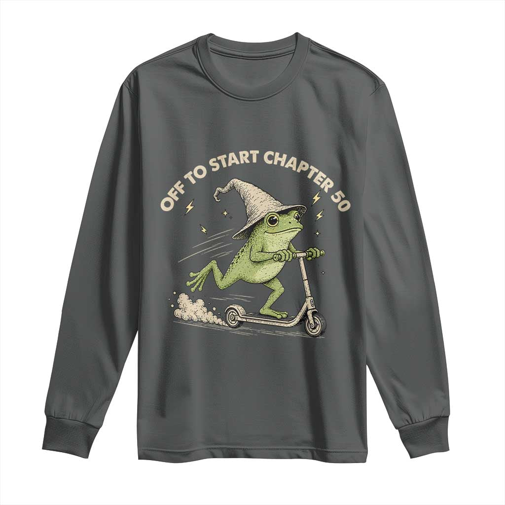 50th Birthday Frog Long Sleeve Shirt Funny 50 Year Old Gift