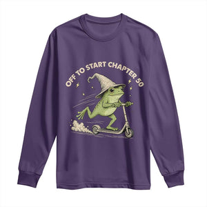 50th Birthday Frog Long Sleeve Shirt Funny 50 Year Old Gift