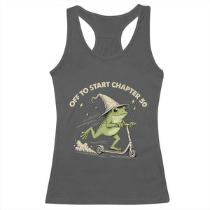 50th Birthday Frog Racerback Tank Top Funny 50 Year Old Gift
