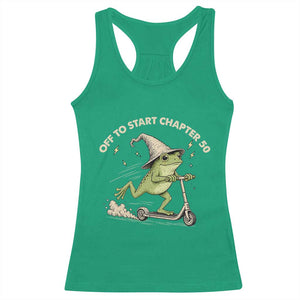 50th Birthday Frog Racerback Tank Top Funny 50 Year Old Gift