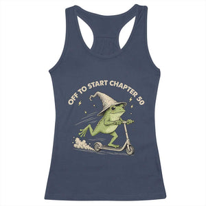 50th Birthday Frog Racerback Tank Top Funny 50 Year Old Gift