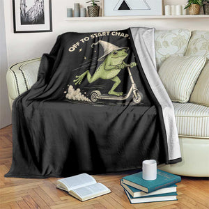 40th Birthday Frog Throw Blanket Funny 40 Year Old Gift