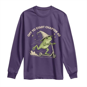 40th Birthday Frog Long Sleeve Shirt Funny 40 Year Old Gift