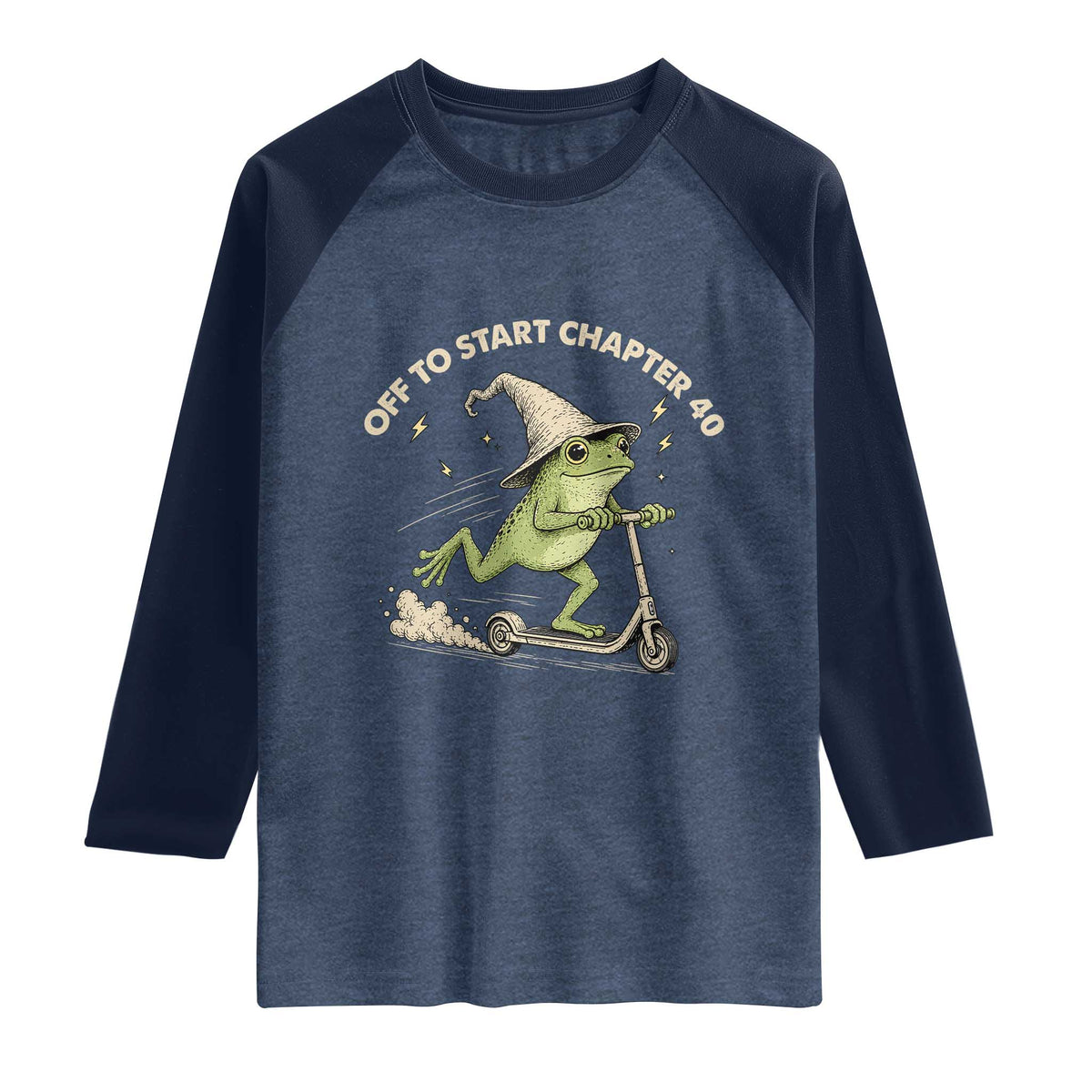 40th Birthday Frog Raglan Shirt Funny 40 Year Old Gift