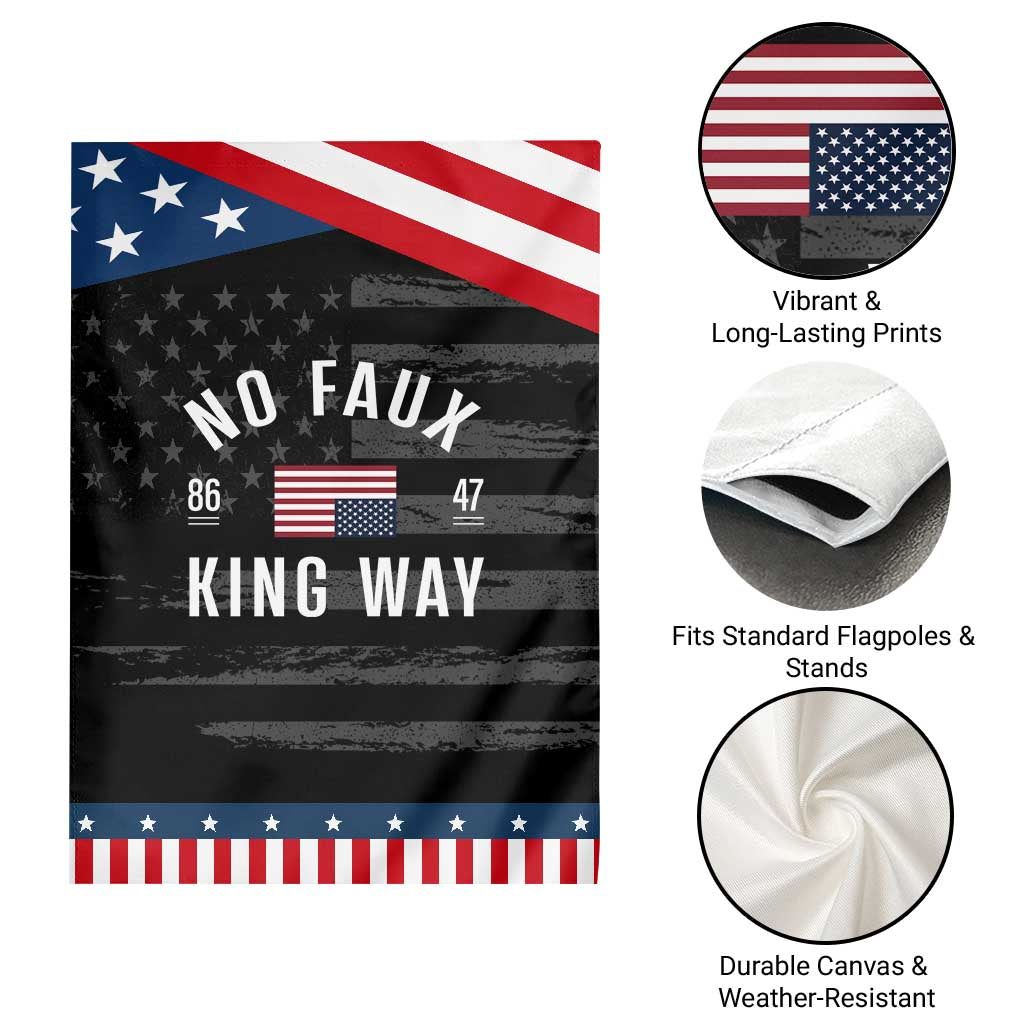 No Kings in America Garden Flag US Flag Upside Down TS10 Print Your Wear