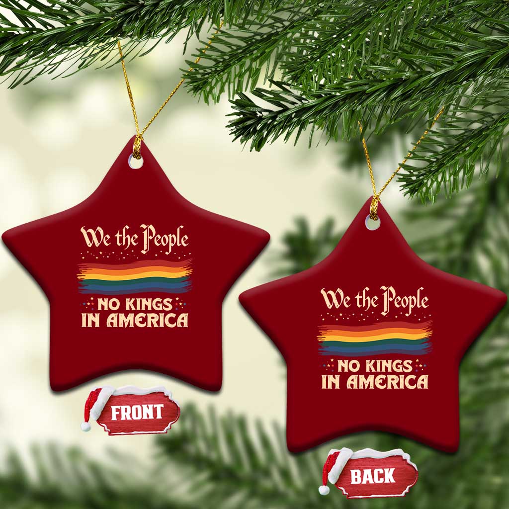 We The People No Kings In America Ceramic Ornament Pride Month LGBTQ TS10 Print Your Wear